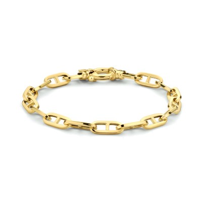 gouden-armband-met-ankerschakel-5-8-mm-vierkante-buis-lengte-19-cm