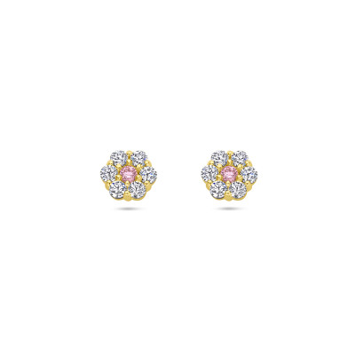 gouden-bloem-oorbellen-met-transparante-en-roze-zirkonia-5-5-mm-x-5-mm