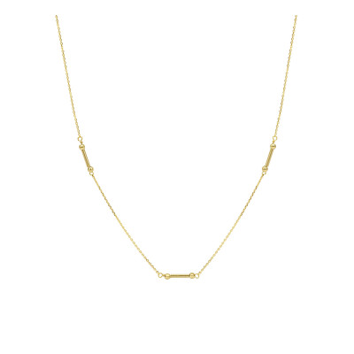Gouden collier staafjes