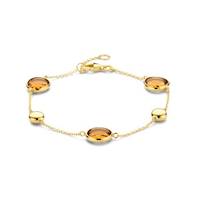 gouden-edelsteen-armband-met-ronde-citrien-lengte-17-cm-19-cm