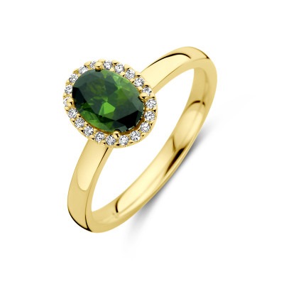 gouden-edelsteen-ring-met-groene-toermalijn-en-diamant-ovaal-0-08-crt