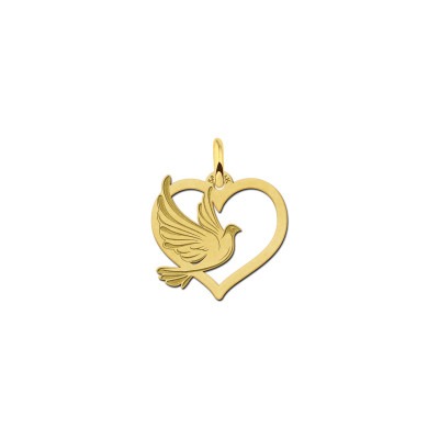 gouden-hart-hanger-met-duif