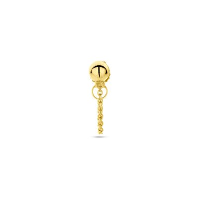 gouden-oorknopje-met-schakel-en-bolletje-hoogte-31-mm