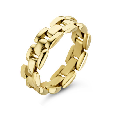 gouden-ring-met-flexibele-rolex-schakel-5-mm