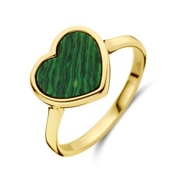 gouden-ring-met-groen-malachiet-hart-12-mm-x-10-5-mm