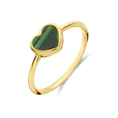 gouden-ring-met-groen-malachiet-hart-8-mm-breed-x-7-mm-hoog