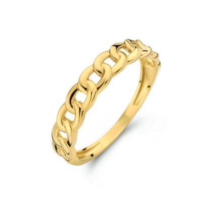 gouden-ring-met-schakelmotief-4-mm