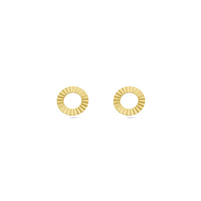gouden-ronde-oorknopjes-met-bewerkt-oppervlak/variant/diameter-10-mm
