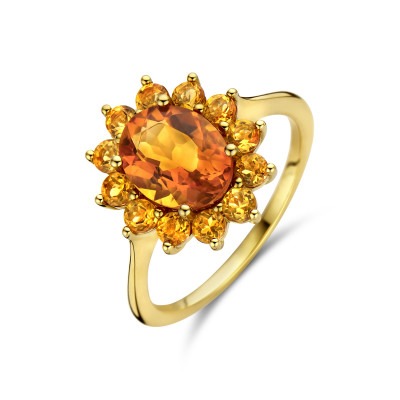 gouden-vintage-stijl-ring-met-gele-oranje-citrien-in-bloemvorm-15-mm