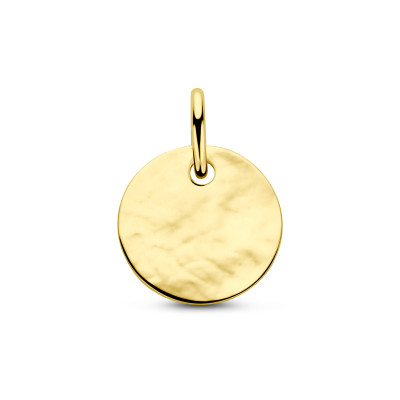 graveerhanger-met-gehamerd-rondje-van-14-karaat-goud-10-mm-breed-hoogte-13-mm