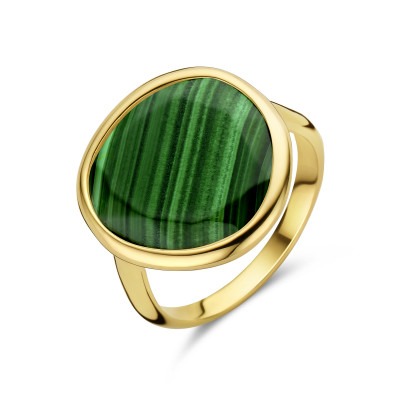 grote-14-karaat-gouden-ring-met-groene-malachiet