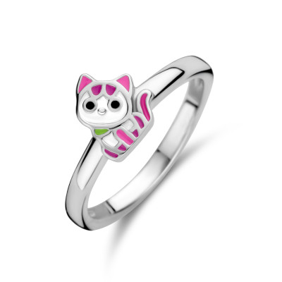 kinderring-met-roze-poes-zilver