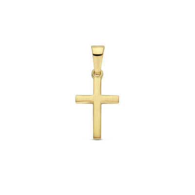 matte-14-karaat-gouden-kruisje-hanger-9-mm-breed-hoogte-13-mm