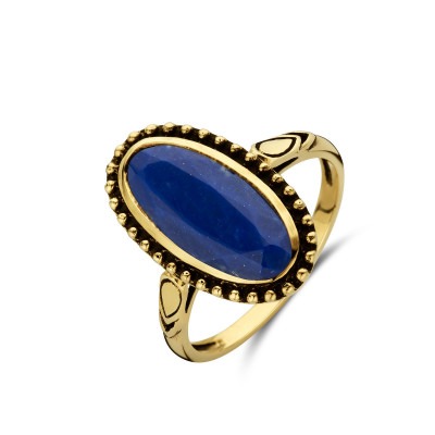 ovale-vintage-stijl-ring-met-lapis-en-bolletjes-14-karaat-goud