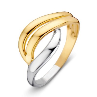 Prachtige ring met 14 krt goud