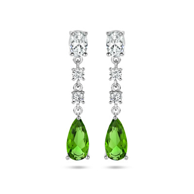 vintage-stijl-zilveren-oorhangers-met-groene-en-transparante-zirkonia-s-30-mm