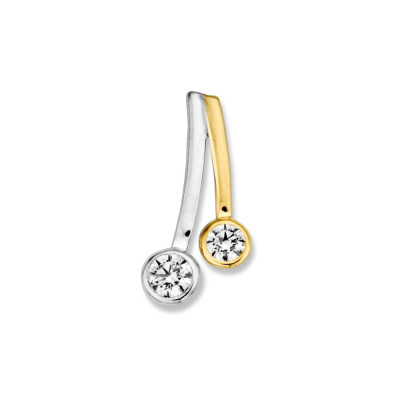 wit-en-geelgouden-hanger-met-twee-zirkonia-s