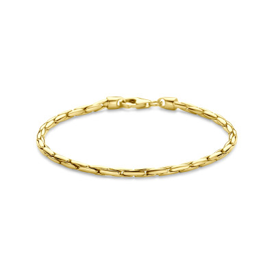 zilgold-armband-met-gourmet-schakels-glanzend-2-8-mm-breed-lengte-18-cm