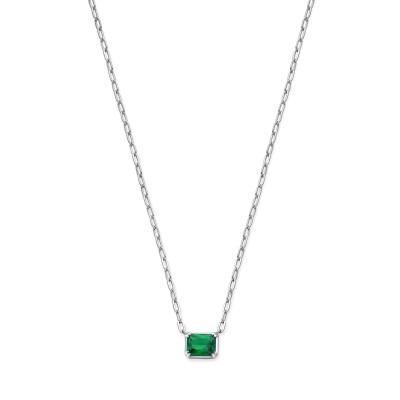 zilveren-ketting-met-rechthoekige-groene-zirkonia-lengte-40-44-cm