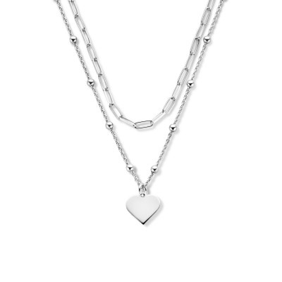 zilveren-multi-ketting-paperclip-en-anker-met-hart-hanger-lengte-41-4-cm