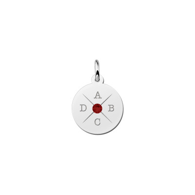 zilveren-ronde-hanger-met-initialen-en-kleursteen-diameter-15-mm