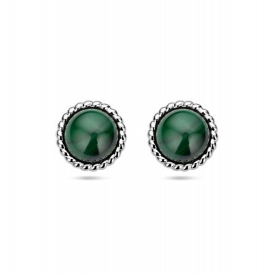 zilveren-ronde-oorknopjes-met-groene-malachiet-diameter-11-mm