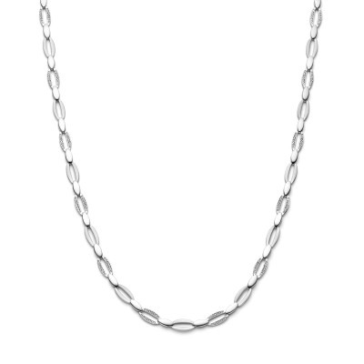 zilveren-schakelketting-matte-en-glanzende-ovalen-met-zirkonia-lengte-45-cm