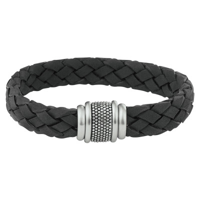 zilverkleurige-en-zwarte-gevlochten-leren-armband-voor-heren-12-mm-breed