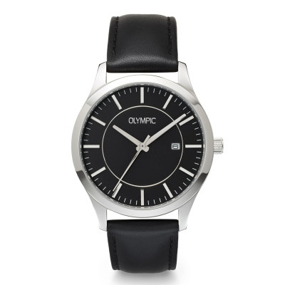 olympic-damian-ol80hsl001-herenhorloge-zwart-leer-met-datum-en-stalen-kast-o-40-mm