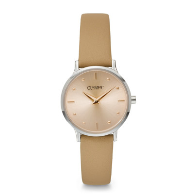 olympic-lina-ol82dsl011b-dameshorloge-met-leren-band-en-stalen-kast-o-26-mm