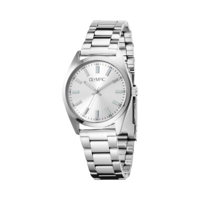 olympic-marcel-ol89hss081-herenhorloge-zilverkleurige-wijzerplaat-en-stalen-band-o-38-mm