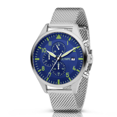 olympic-rally-ol89hss047-herenhorloge-staal-milanees-blauwe-wijzerplaat-o-44-mm