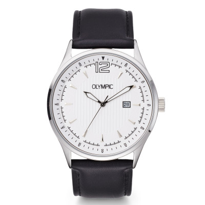 olympic-senne-ol75hsl003-herenhorloge-staal-met-zwarte-leren-band-o-43-mm