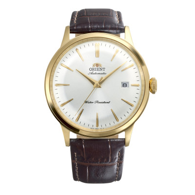 orient-bambino-ra-ac0028s30b-automatisch-horloge-met-bruine-leren-band-en-goudkleurige-kast-41-mm