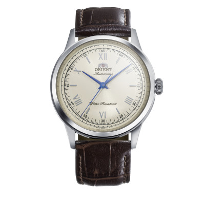 orient-bambino-ra-bb0003y30b-bruin-horloge-van-leer-met-stalen-kast-en-beige-wijzerplaat-38-mm