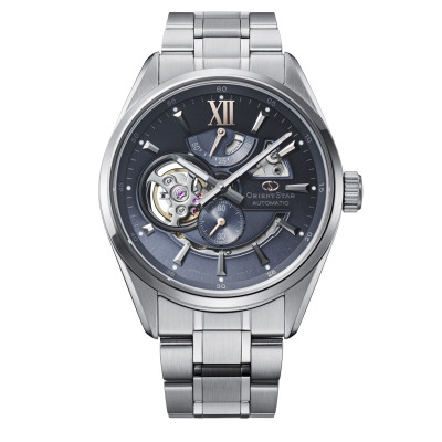 Orient Star OR-RE-AV0132L Skeleton horloge met staal blauw - Ø 39 mm