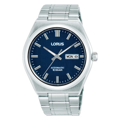Lorus RL439CX9 automatisch herenhorloge met stalen schakelband en blauwe wijzerplaat - Ø 41 mm