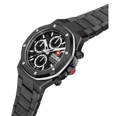 swiss-military-hanowa-damask-legends-smwgl0007030-zwart-herenhorloge-van-staal-met-dag-en-datum-42-mm
