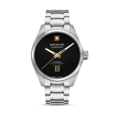 Swiss Military Hanowa Majestic Pioneer SMWGL0006204 automatisch horloge met zwarte wijzerplaat - Ø 41 mm