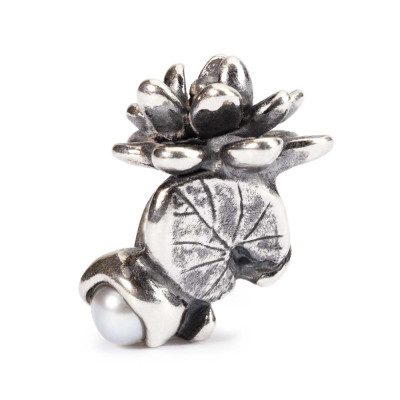 Trollbeads TAGBE-00033 Juliwaterlelie geboortebloem bedel met parel