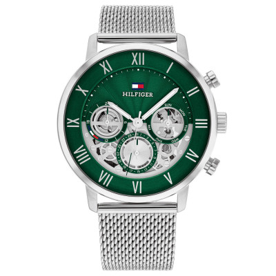 tommy-hilfiger-legend-th1710567-chronograaf-herenhorloge-van-staal-met-groene-wijzerplaat-o-44-mm