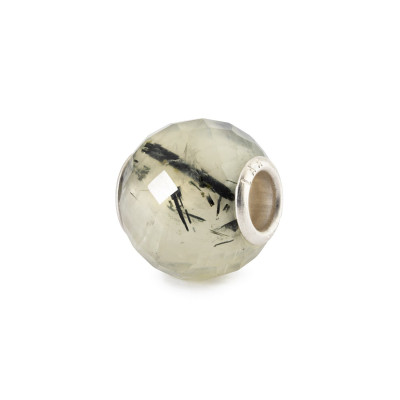 Trollbeads TSTBE-00048 Groene prehniet kraal van zilver