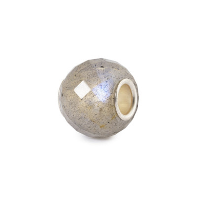 Trollbeads TSTBE-00050 Beige labradoriet kraal van zilver