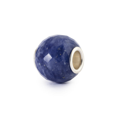 Trollbeads TSTBE-00052 Donkerblauwe kraal met zilver en sodaliet