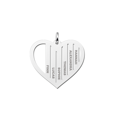 zilveren-familie-hanger-in-hartvorm-met-namen