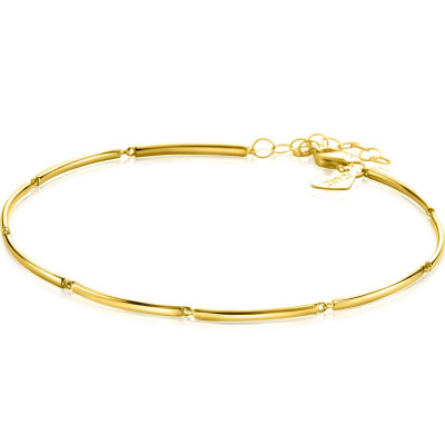Zinzi Fatima's Favorieten ZGA461 gouden schakelarmband met staafjes 1.6 mm breed - Lengte 16.5-19 cm