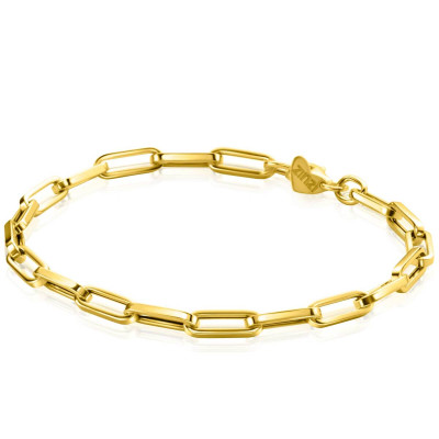 zinzi-zga347-14-karaat-gouden-schakelarmband-met-paperclip-schakels-4-mm-breed-lengte-19-cm