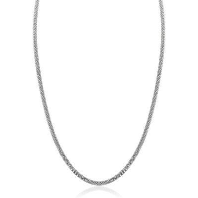 Zinzi Fatima's Favorieten ZIC2765 zilveren schakelketting 3 mm breed - Lengte 42 cm