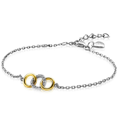 zinzi-zia2045y-zilveren-armband-met-3-bicolor-cirkels-8-mm-breed-lengte-17-20-cm