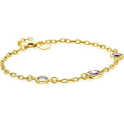 zinzi-zia2525g-gold-plated-armband-met-3-paarse-zirkonia-s-7-3-mm-breed-lengte-17-20-cm